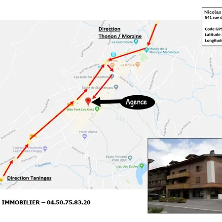 Cosy Avec Balcon, Wifi Et Garage Aux Gets - Fr-1-623-159 Apartmán *